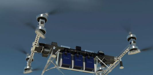 Renderización do dron de carga pesada | Boeing