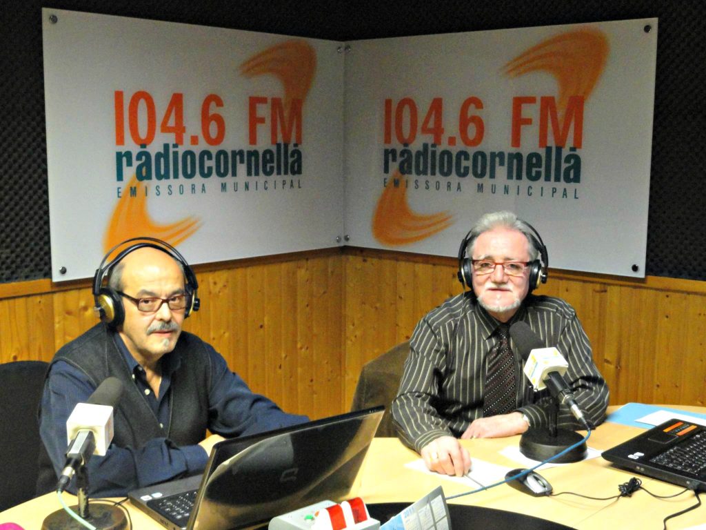 Xulio Couxil e Armando Fernández en Radio Cornellà