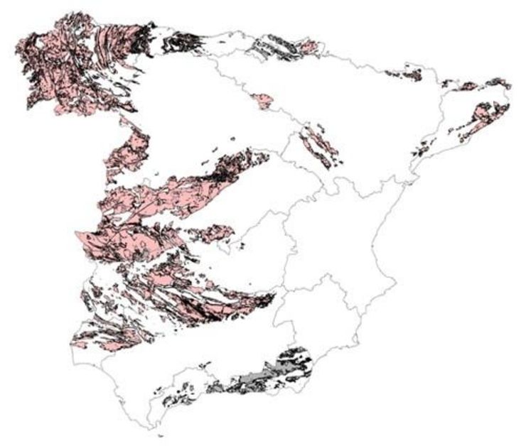 Mapa da presenza relevante do gas radon no Estado | UNED