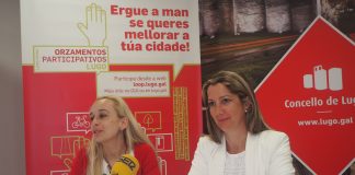A concelleira de Cidadanía e responsable dos Orzamentos Participativos, Rosana Rielo, e a alcaldesa de Lugo, Lara Méndez | Concello de Lugo