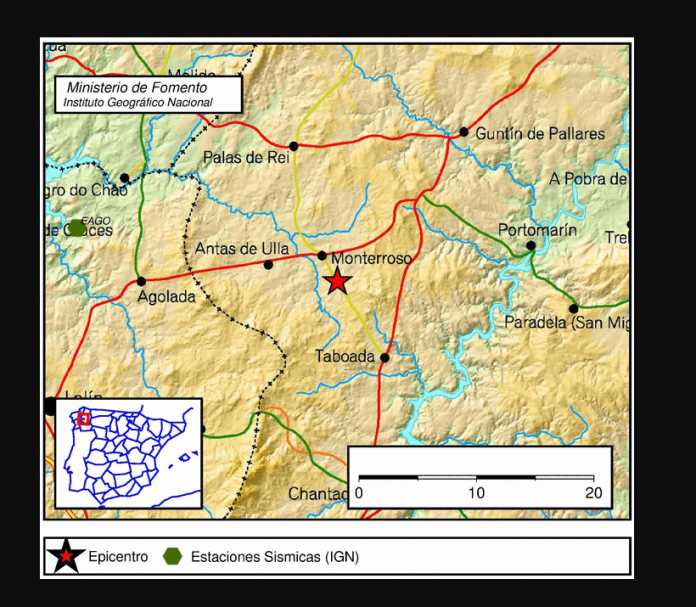 A zona de Monterroso sufriu 23 terremotos no último ano, os tres máis grandes este mes