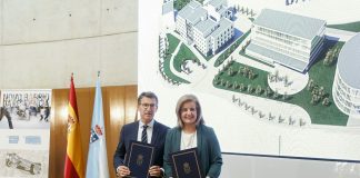 Núñez Feijóo e Fátima Báñez na sinatura do plan específico da Residencia | Xunta de Galicia