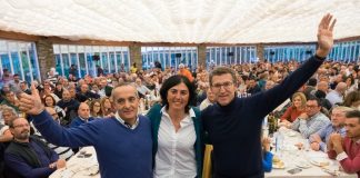 Carballo, Candia e Feijóo na comida tradicional do Partido Popular lucense | PPdeG