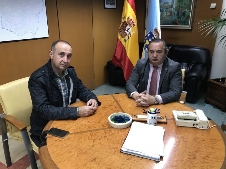 O presidente e voceiro do PP de Láncara, Santiago Cubillas, e o delegado territorial da Xunta en Lugo, José Manuel Balseiro | PP