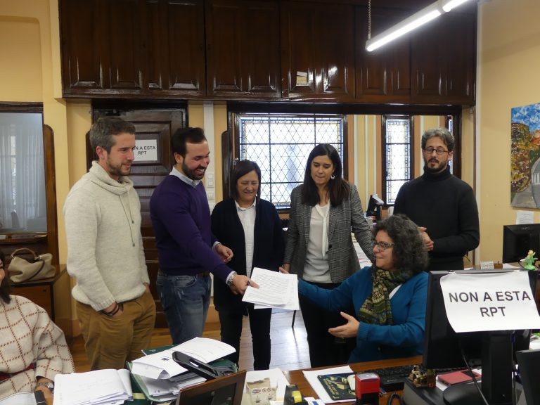 Cinco formacións presentan unha alternativa para o Garañón. Na imaxe, os voceiros do BNG, PP, Lugonovo, Ciudadanos e ACE-EU | Partido Popular