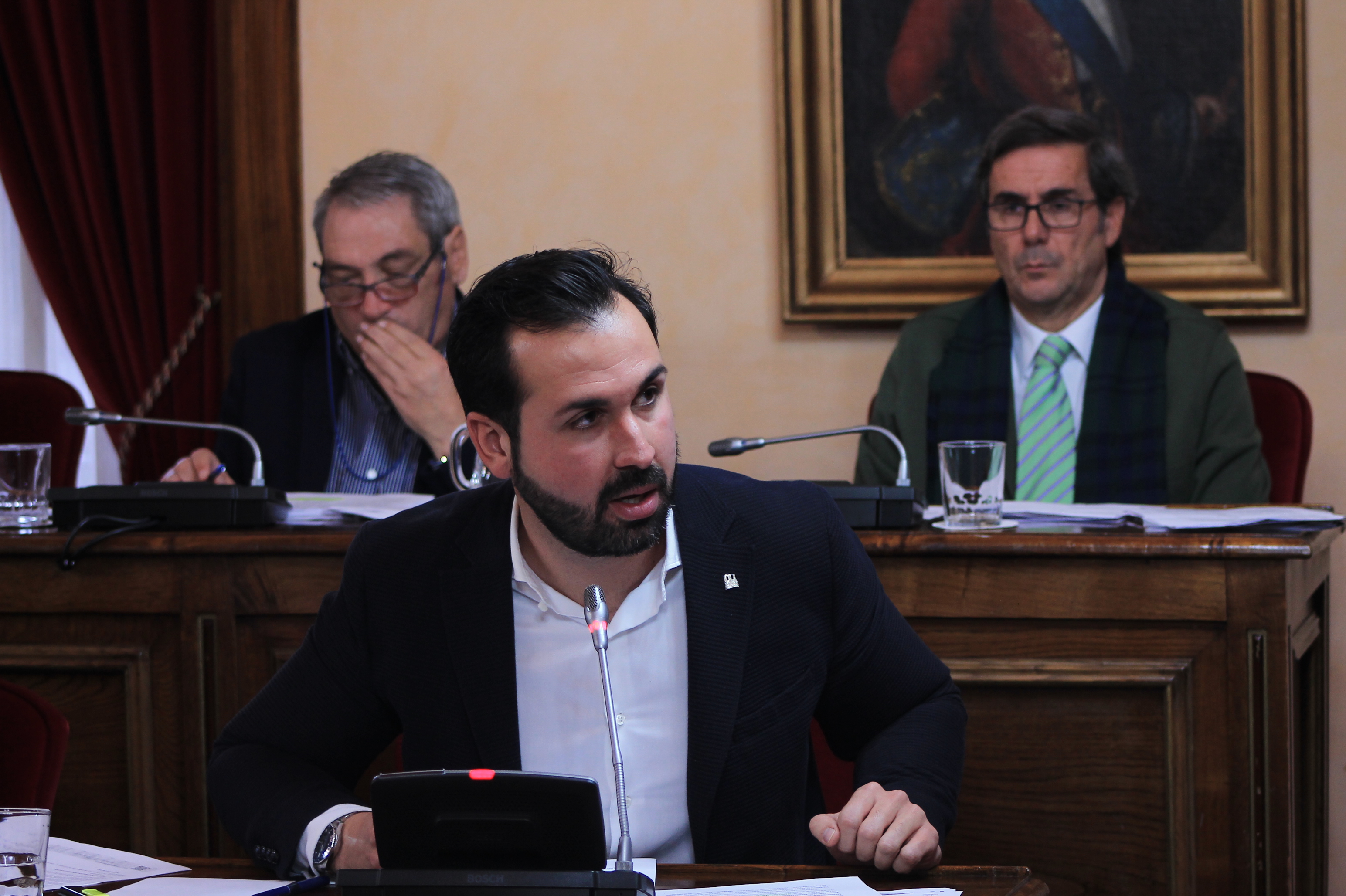 Antonio Ameijide, voceiro do Partido Popular, durante o pleno de novembro | Óscar Bernárdez