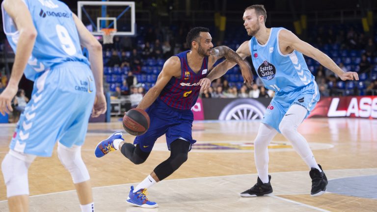 Un Breogán competitivo nas triplas e no rebote perde no Palau Blaugrana (94-80)