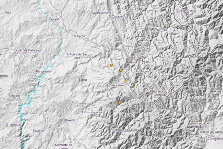 Cinco sismos foron detectados durante a fin de semana na Montaña lucense | IGN