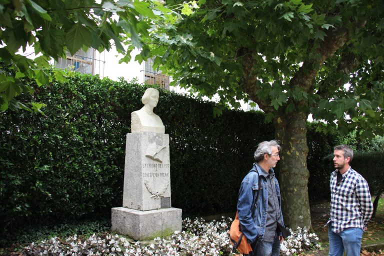 Lugo recupera o busto de Concepción Arenal que fora danado no 2017