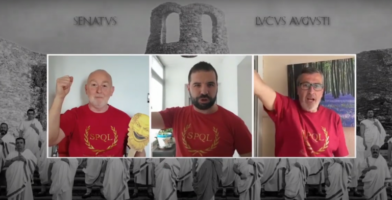 VÍDEO | “Volveremos!”: a mensaxe de ánimo do Senatus Lucus Augusti ao pobo de Lugo