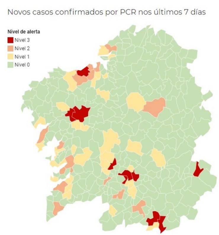 Lugo, en alerta 2 polo aumento de casos de covid