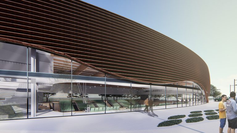 Así será o novo polideportivo que se construirá a carón do centro comercial As Termas