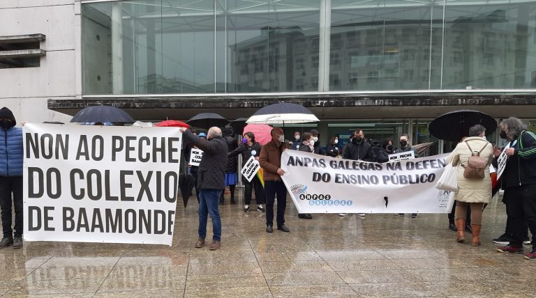 Manifestación en Lugo contra o peche do Ceip de Baamonde: “É un capricho do alcalde”