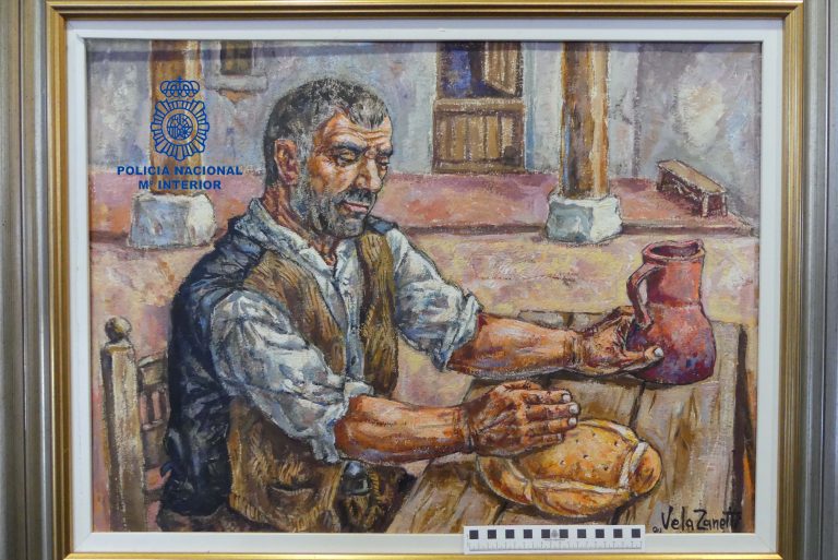Recuperan en Lugo un cadro do pintor Vea Zanetti roubado a un empresario leonés