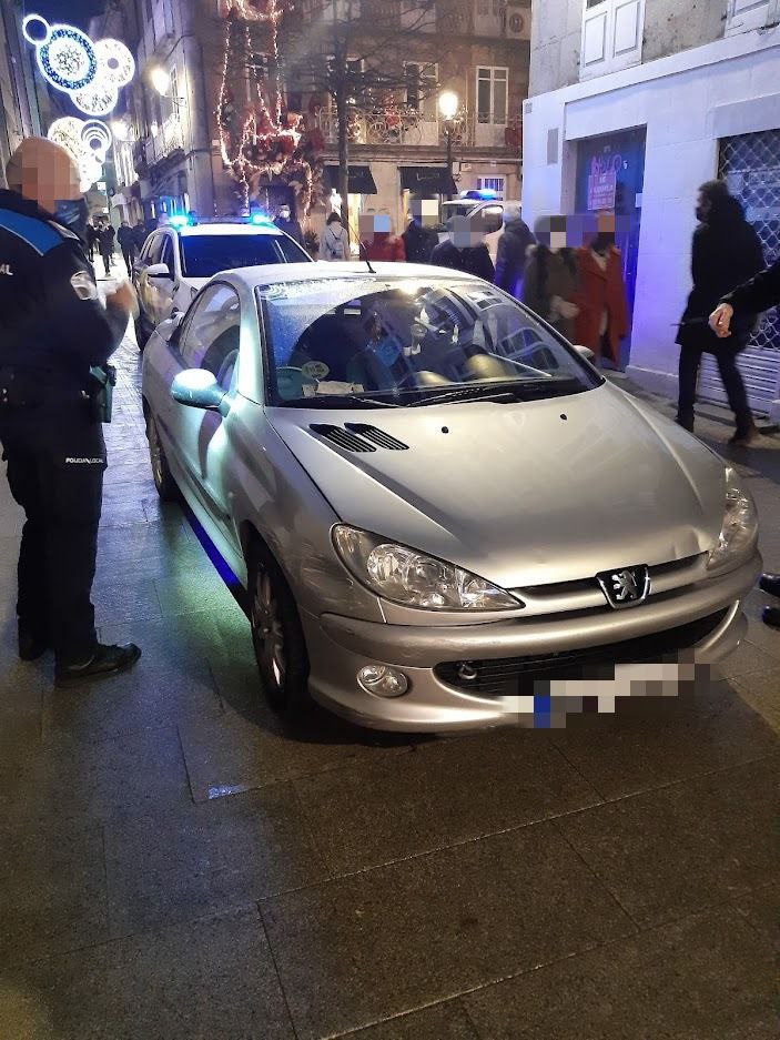 Cazan a unha condutora triplicando a taxa de alcolemia no centro de Lugo