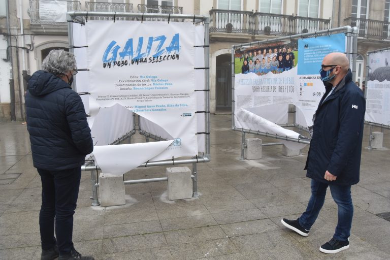 A Vicepresidencia presenta unha denuncia polo vandalismo na exposición “Galiza, un pobo, unha selección” que amenceu con varios paneis cortados