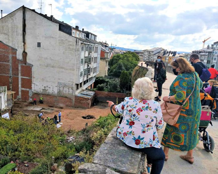 Fornos romanos na traseira da rúa San Froilán (Foto: Guido Álvarez Parga)