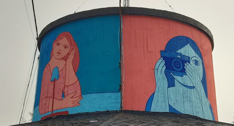 Lugo loce un novo mural en prol da liberdade de expresión