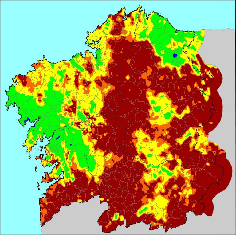 Así está Lugo: gran risco de incendios en toda a provincia