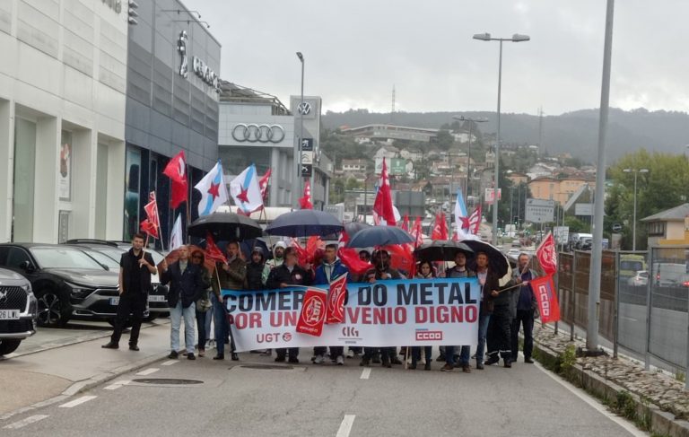 Mobilización dos traballadores do metal en Lugo ante a “falta de sensibilidade” da patronal para negociar o convenio