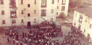 Foto Pancho (actuación Fuxan os Ventos no Barco de Valdeorras no 1978).