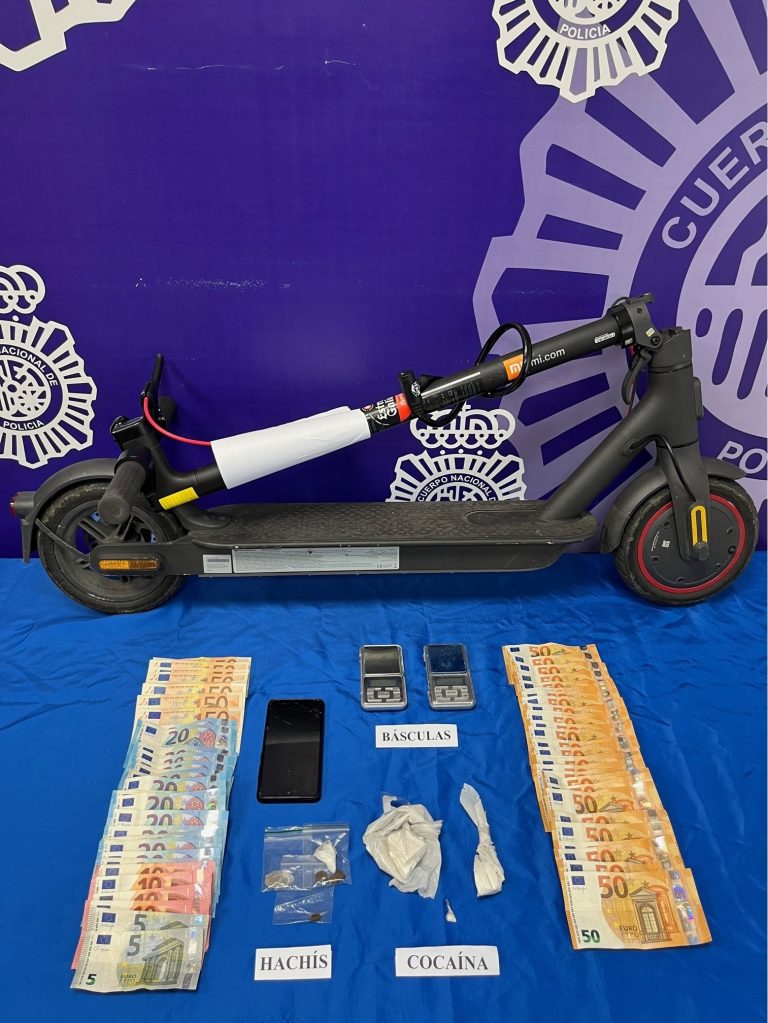 Detidas tres persoas que repartían droga en patinete por Lugo