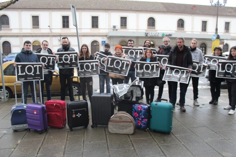 O BNG sae outra vez ás rúas de Lugo para reclamar un “tren digno”: ‘Lugo quere tren’