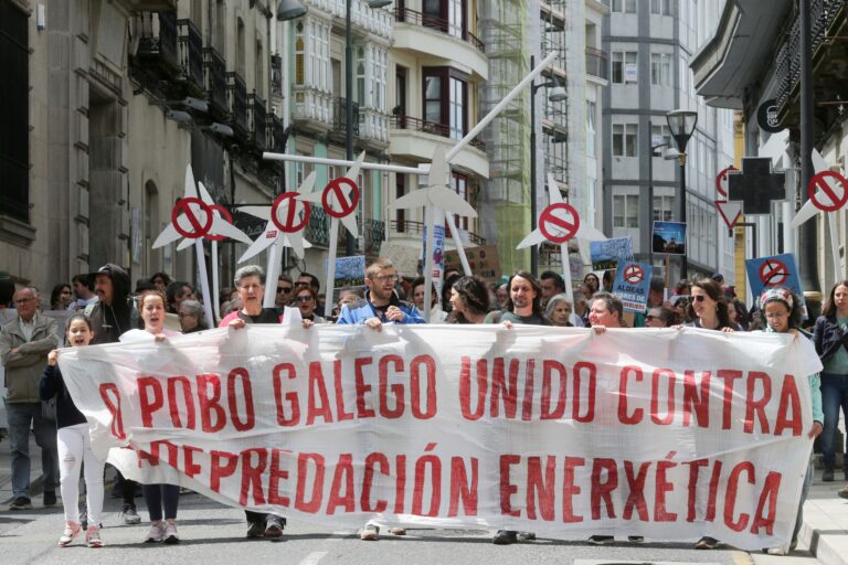 Manifestación en Lugo contra a “depredación e proliferación” de polígonos eólicos