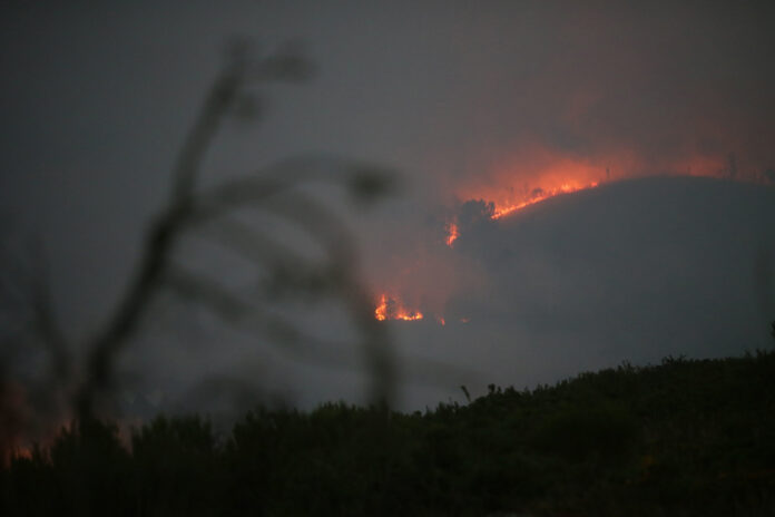 Un incendio forestal, a 18 de agosto de 2023, en Palas de Rei, Lugo, Galicia.. Carlos Castro - Europa Press