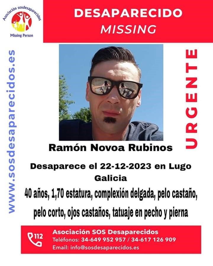 Localizan ao home de 40 anos que se atopaba desparecido desde antes de Noiteboa en Lugo