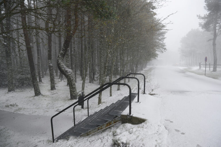Alerta amarela na montaña de Lugo por neve este venres