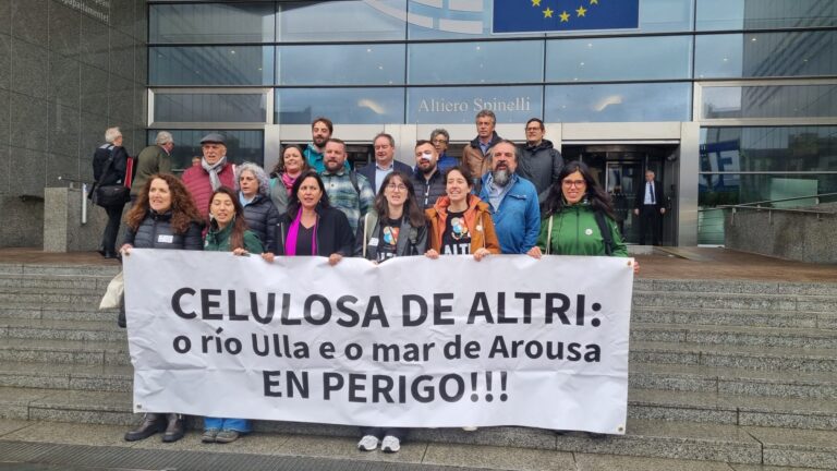 A Plataforma Ulloa Viva constata en Bruxelas que España non solicitou fondos europeos para a fábrica de Altri