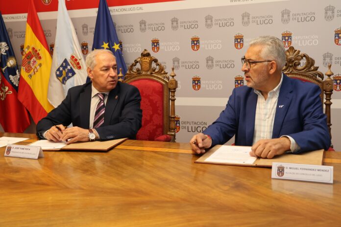 Firma dun convenio de colaboración entre a Deputación de Lugo e o Concello. DEPUTACIÓN DE LUGO
