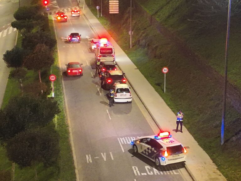 Persecución a 150 km/h en Lugo remata cun detido por tráfico de drogas