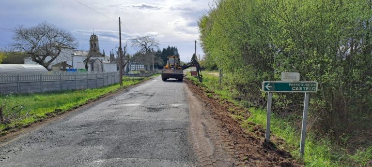 Comezan as obras na estrada provincial que une Castro de Rei con Rábade