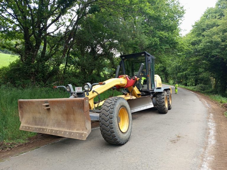 Comezan as obras na estrada provincial entre Portomarín e Taboada