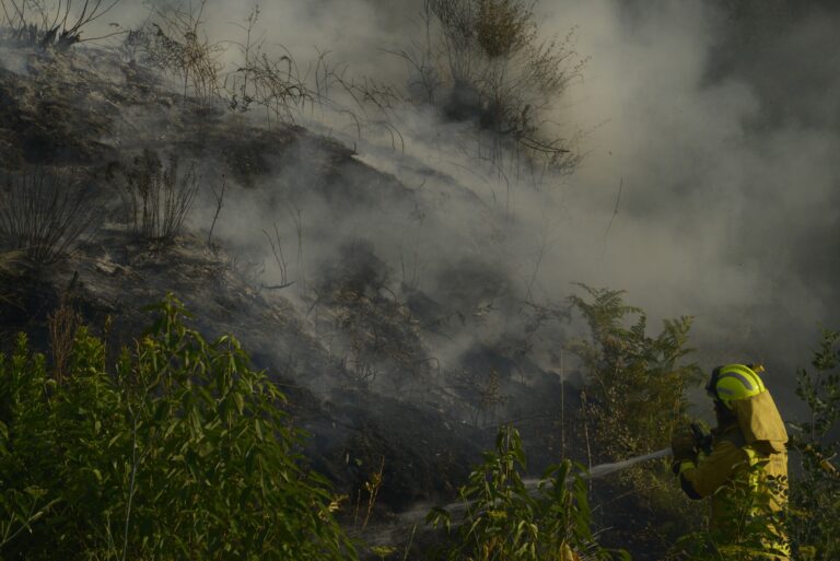 Extinguido o incendio de Navia de Suarna que queimou 31 hectáreas